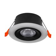 Eglo 900914 Встраиваемый светильник CALONGE, 4,8W (LED), 3000K, 620lm, Ø100, пластик, черный, белый 900914