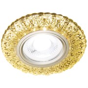 Ambrella Встраиваемый точечный светильник со светодиодной лентой S310 CH/W хром/прозрачный хрусталь/MR16+3W(LED WARM) S310 CH/W