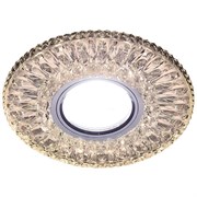 Ambrella Встраиваемый точечный светильник со светодиодной лентой S380 CL/WW хром/прозрачный MR16+3W(LED WARM) S380 CL/WW