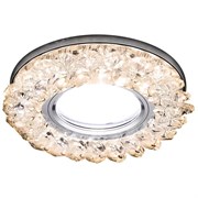 Ambrella Встраиваемый точечный светильник со светодиодной лентой S701 CL/CH/WW хром/прозрачный MR16+3W(LED WARM) S701 CL/CH/WW