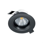 Eglo 98607 Cветодиодный встраиваемый светильник SALICETO димм., 6W(LED), 88, 380lm, 3000K, алюминий, черный 98607