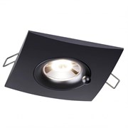 Novotech 370796 SPOT NT21 248 черный Светильник встраиваемый влагозащищенный IP44 GU10 50W 220V WATER 370796