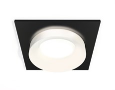 Ambrella Комплект встраиваемого светильника c акрилом XC7632044 SBK/FR черный песок/белый матовый MR16 GU5.3 (C7632, N7165) XC7632044