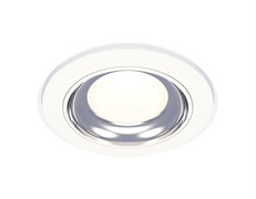 Ambrella Комплект встраиваемого светильника XC7621061 SWH/PSL белый песок/серебро полированное MR16 GU5.3 (C7621, N7022) XC7621061