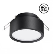 Novotech 358904 SPOT NT21 черный Встраиваемый влагозащищенный светильник IP54 LED 4000K 10W 220V MAY 358904