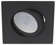 ЭРА Встраиваемый светильник алюминиевый KL87 BK MR16/GU5.3 черный Б0054353