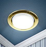 ЭРА Встраиваемый светильник под лампу GX53 KL35 GD /1 (к) 220V, 13W, золото Б0049008