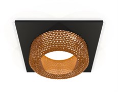 Ambrella Комплект встраиваемого светильника XC7632024 SBK/CF черный песок/кофе MR16 GU5.3 (C7632, N7195) XC7632024