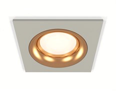 Ambrella Комплект встраиваемого светильника XC7633005 SGR/PYG серый песок/золото желтое полированное MR16 GU5.3 (C7633, N7014) XC7633005