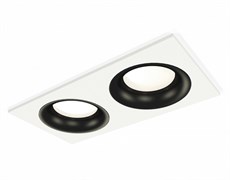 Ambrella Комплект встраиваемого светильника XC7635002 SWH/PBK белый песок/черный полированный MR16 GU5.3 (C7635, N7011) XC7635002