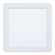 Eglo 99163 Светодиодный встраиваемый светильник FUEVA 5, 10,5W (LED), 166х166, ET26, 1200lm, 3000K, сталь, белый 99163