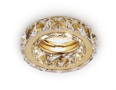 Ambrella Встраиваемый точечный светильник K112 CL/G золото/прозрачный хрусталь MR16 K112 CL/G