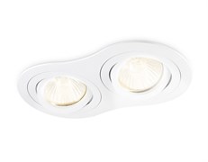 Ambrella Встраиваемый точечный поворотный светильник GU5.3 TN102505/2 WH белый GU5.3 175*95*28 TN102505