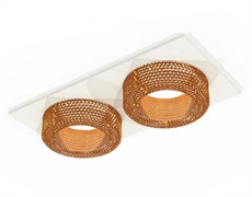 Ambrella Комплект встраиваемого светильника XC7635024 SWH/CF белый песок/кофе MR16 GU5.3 (C7635, N7195) XC7635024