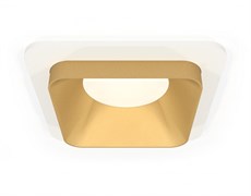 Ambrella Комплект встраиваемого светильника XC7901004 SWH/SGD белый песок/золото песок MR16 GU5.3 (C7901, N7704) XC7901004