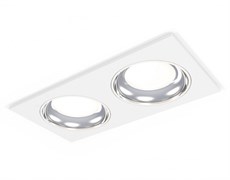 Ambrella Комплект встраиваемого светильника XC7635061 SWH/PSL белый песок/серебро полированное MR16 GU5.3 (C7635, N7022) XC7635061