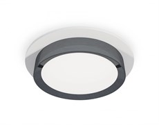 Ambrella Комплект встраиваемого светильника XC8050007 SWH/PPH белый песок/графит полированный GX53 (C8050, N8133) XC8050007