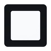 Eglo 99187 Светодиодный встраиваемый cветильник FUEVA 5, 5,5W (LED), 117х117, ET26, 700lm, 4000K, сталь, черный 99187