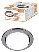 TDM Светильник встраиваемый СВ 01-08 GX53 220 В 50 Гц, черный хром, 2 шт/уп, Народный SQ0359-0101