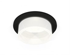 Ambrella Комплект встраиваемого светильника с акрилом XC6513066 SBK/FR черный песок/белый матовый MR16 GU5.3 (C6513, N6248) XC6513066