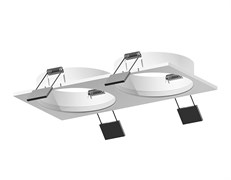 Ambrella Корпус светильника встраиваемый для насадок D60mm C6525 SWH белый песок 160*80*H25mm MR16 GU5.3 C6525