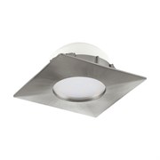 Eglo  Светильник LED встраиваемый PINEDA, 1х6W(LED), 78х78, пластик, никель матовый 95799