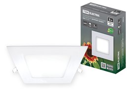 TDM Светильник ультратонкий встраиваемый светодиодный "Даунлайт" квадрат СВО (белый) 3 Вт 6500К SQ0329-0115