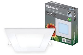 TDM Светильник ультратонкий встраиваемый светодиодный "Даунлайт" квадрат СВО (белый) 6 Вт 4000К SQ0329-0120