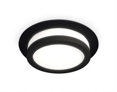 Ambrella Комплект встраиваемого светильника XC8051017 SBK/FR черный песок/белый матовый GX53 (C8051, N8415) XC8051017