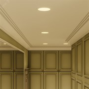 Светодиодный встраиваемый светильник ультратонкий круглый IP20 9W 2700K 1/20 939111109 pe701506