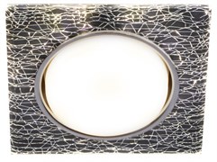 Встраиваемый светильник со светодиодной подсветкой DK LD50 WH/BK GX53 белый черный Б0057469 pe718312