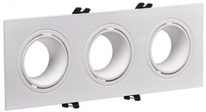 Светильник 4103 встраиваемый 3хMR16 квадрат пласт. бел. LT-UVB0-4103-GU05-3-K01 pe654776