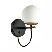 Lumion 5212/1W MODERNI черный, золотой Бра с выключателем E27 60W 220V RANDI 5212/1W