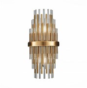 ST LUCE  SL1628.301.02 Бра Латунь/Прозрачный, Латунь E14 2*40W SL1628.301.02