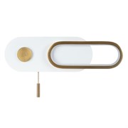 Arte Lamp A2602AP-10WH LUCAS Бра с выкл, белый/золото/металл/акрил A2602AP-10WH