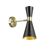 Lumion 3662/1W LN18 106 античная бронза/матовый чёрный Бра E14 60W 220V QUINN 3662/1W