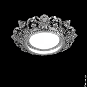 Gauss Светильник Antique Gu5.3 1/40 круг, серебро/черный CA051