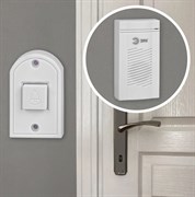 ЭРА Звонок дверной D50 проводной, белый, 1 мелодия Б0052882