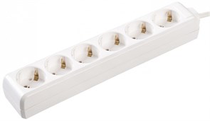 IEK Удлинитель У06 6 мест 2Р+PЕ/3метра 3х1мм2 16А/250 WYP10-16-06-03-Z-N