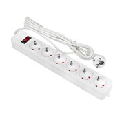 EKF PROxima Сетевой фильтр 6*3м 10А/2,2 кВт с выкл. c/з ПВС 3х0,75 Блокбастер UFP10-375-6-03