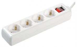 IEK Удлинитель У04К-выключатель 4 места 2Р+PЕ/1,5 метра 3х1мм2 16А/250 WYP10-16-04-01-ZK-17