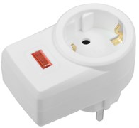 IEK Сетевой фильтр СФ-01 1 место 2P+PE 16А белый WFP10-16-01-K01