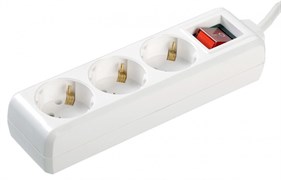 IEK Удлинитель У03К-выкл. 3 места 2Р+PЕ/1,5 метра 3х1мм2 16А/250 WYP10-16-03-01-ZK-17