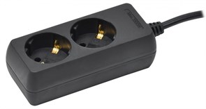 IEK Удлинитель У02 2 места с/з 5м 3х1мм2 16А 250В чер. WYP10-16-02-05-Z-K02