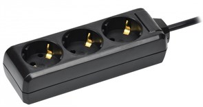 IEK Удлинитель У03 3 места с/з 5м 3х1мм2 16А 250В чер. WYP10-16-03-05-Z-K02