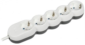 IEK UNO Удлинитель У05 5 мест 2P+PE/3м 3х1,5мм2 16А/250В UNO WYP53-16-05-03-Z