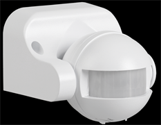 IEK Датчик движения ДД 009 белый, макс. нагрузка 1100Вт, угол обзора 180град., дальность 12м, IP44 LDD10-009-1100-001