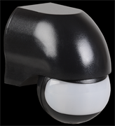 IEK Датчик движения ДД 010 черный, макс. нагрузка 1100Вт, уг 180град., дальность 10м, IP44, LDD10-010-1100-002