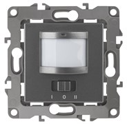 ЭРА 12-4103-12 Датчик движения 2-проводной, 180-240В, 200Вт, IP20, 12, Графит Б0031257