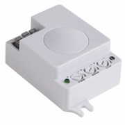 Датчик движения потолочный микроволновый ДДПМ 02, 180 (гориз)/ 360 (верт) ,1200 Вт,10-2000Лк, 3-10 м,10-900 сек,5,8ГГц. Rexant 11-9217